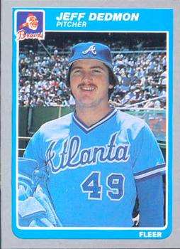 #323 Jeff Dedmon - Atlanta Braves - 1985 Fleer Baseball