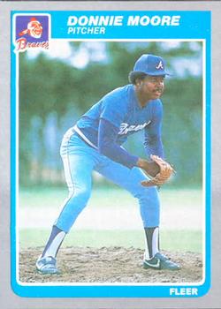 #334 Donnie Moore - Atlanta Braves - 1985 Fleer Baseball