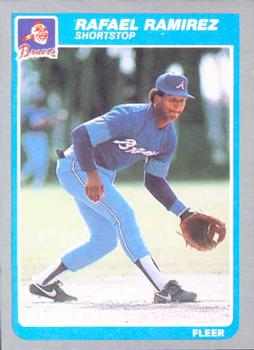 #339 Rafael Ramirez - Atlanta Braves - 1985 Fleer Baseball