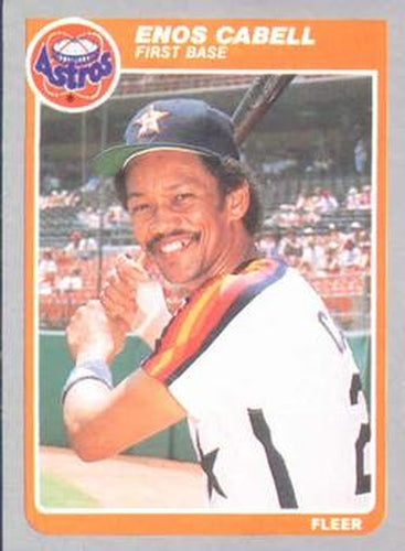 #346 Enos Cabell - Houston Astros - 1985 Fleer Baseball