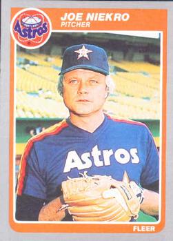 #355 Joe Niekro - Houston Astros - 1985 Fleer Baseball
