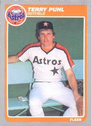 #356 Terry Puhl - Houston Astros - 1985 Fleer Baseball