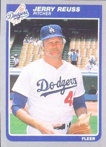#380 Jerry Reuss - Los Angeles Dodgers - 1985 Fleer Baseball