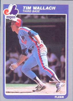 #412 Tim Wallach - Montreal Expos - 1985 Fleer Baseball