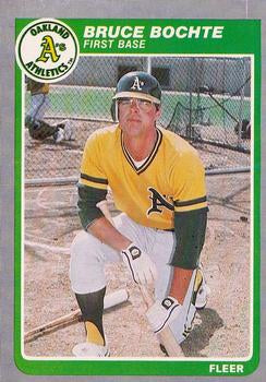 #416 Bruce Bochte - Oakland Athletics - 1985 Fleer Baseball