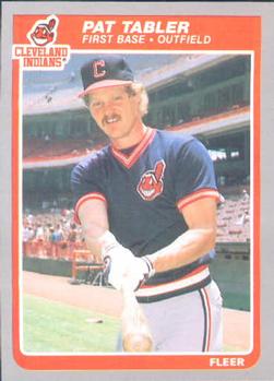 #456 Pat Tabler - Cleveland Indians - 1985 Fleer Baseball