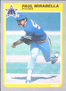 #494 Paul Mirabella - Seattle Mariners - 1985 Fleer Baseball