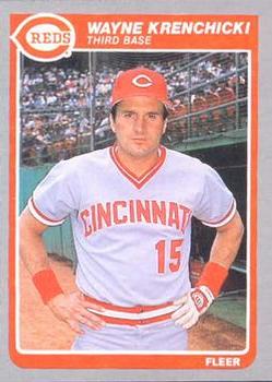 #539 Wayne Krenchicki - Cincinnati Reds - 1985 Fleer Baseball