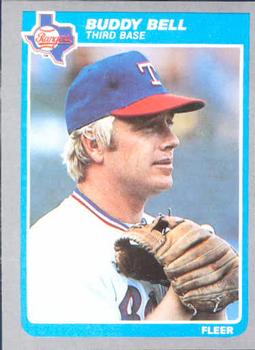 #556 Buddy Bell - Texas Rangers - 1985 Fleer Baseball