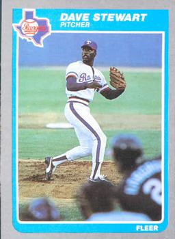 #569 Dave Stewart - Texas Rangers - 1985 Fleer Baseball