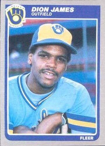 #584 Dion James - Milwaukee Brewers - 1985 Fleer Baseball