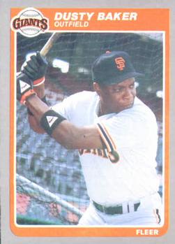 #602 Dusty Baker - San Francisco Giants - 1985 Fleer Baseball