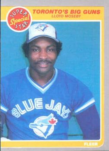 #636 Lloyd Moseby - Toronto Blue Jays - 1985 Fleer Baseball