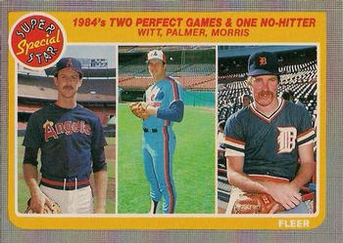 #643 Mike Witt / David Palmer / Jack Morris - California Angels / Montreal Expos / Detroit Tigers - 1985 Fleer Baseball