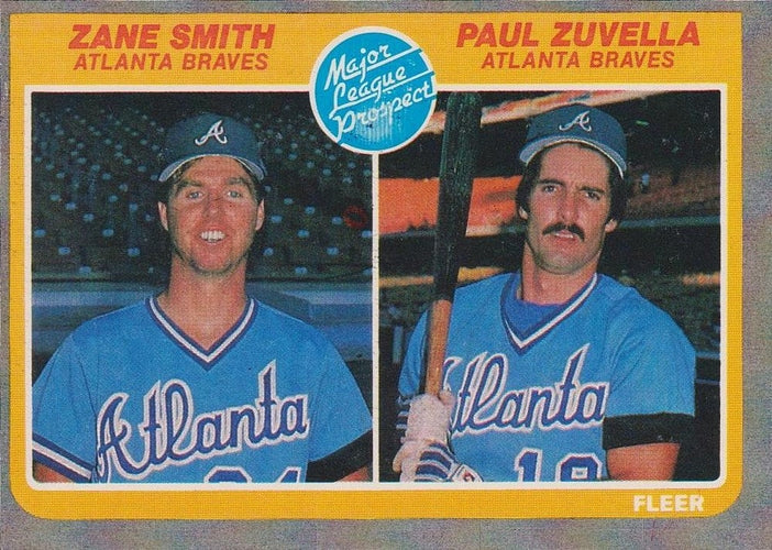 #651 Zane Smith / Paul Zuvella - Atlanta Braves - 1985 Fleer Baseball