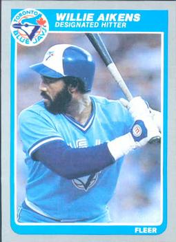 #97 Willie Aikens - Toronto Blue Jays - 1985 Fleer Baseball