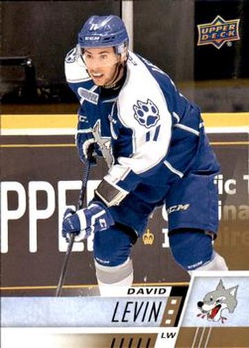#101 David Levin - Sudbury Wolves - 2017-18 Upper Deck CHL Hockey