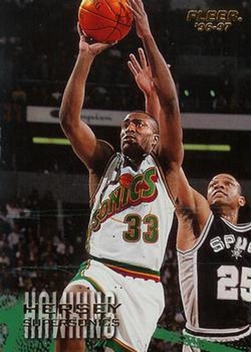 #101 Hersey Hawkins - Seattle SuperSonics - 1996-97 Fleer Basketball