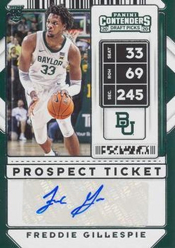 #101 Freddie Gillespie - Baylor Bears - 2020 Panini Contenders Draft Picks Basketball