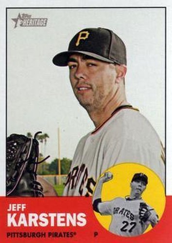 #101 Jeff Karstens - Pittsburgh Pirates - 2012 Topps Heritage Baseball