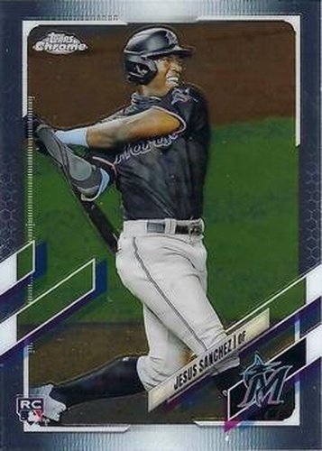 #101 Jesus Sanchez - Miami Marlins - 2021 Topps Chrome Baseball