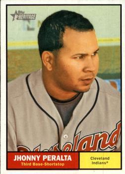 #101 Jhonny Peralta - Cleveland Indians - 2010 Topps Heritage Baseball