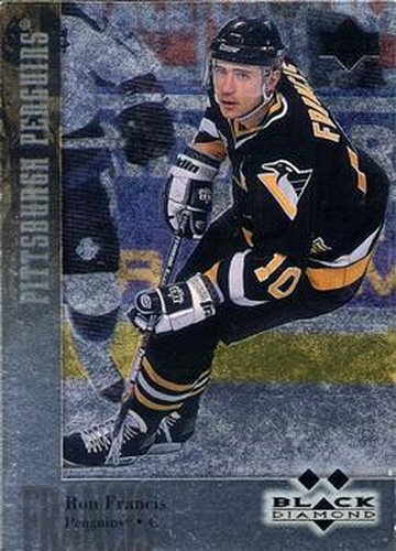 #101 Ron Francis - Pittsburgh Penguins - 1996-97 Upper Deck Black Diamond Hockey