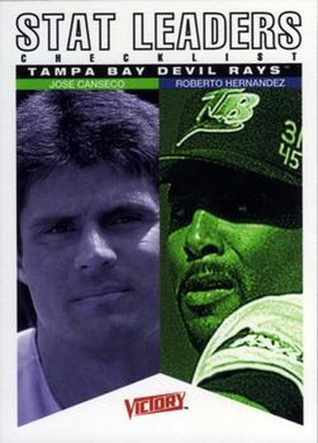 #101 Jose Canseco / Roberto Hernandez - Tampa Bay Devil Rays - 2000 Upper Deck Victory Baseball