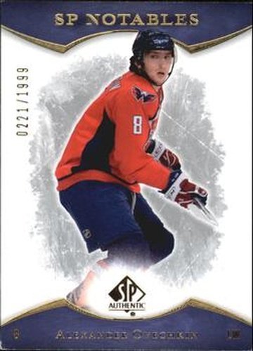 #101 Alexander Ovechkin - Washington Capitals - 2007-08 SP Authentic Hockey