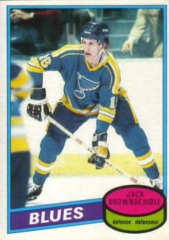 #101 Jack Brownschidle - St. Louis Blues - 1980-81 O-Pee-Chee Hockey