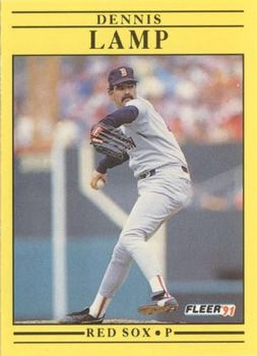 #101 Dennis Lamp - Boston Red Sox - 1991 Fleer Baseball