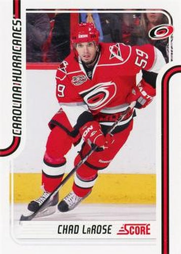 #101 Chad LaRose - Carolina Hurricanes - 2011-12 Score Hockey