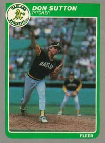 #U-115 Don Sutton - Oakland Athletics - 1985 Fleer Update Baseball