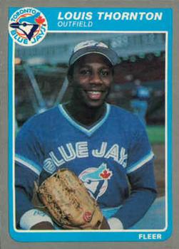 #U-121 Lou Thornton - Toronto Blue Jays - 1985 Fleer Update Baseball