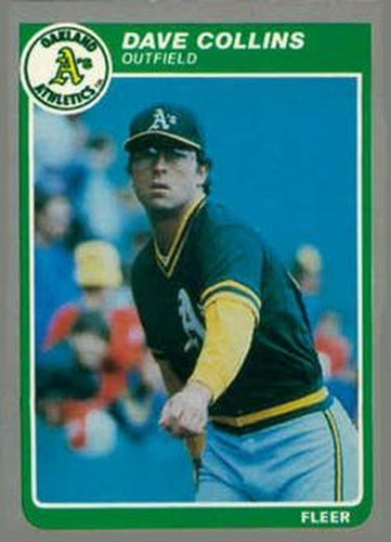 #U-29 Dave Collins - Oakland Athletics - 1985 Fleer Update Baseball