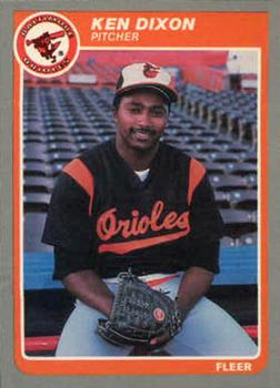 #U-36 Ken Dixon - Baltimore Orioles - 1985 Fleer Update Baseball