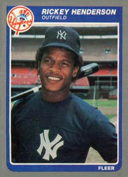 #U-51 Rickey Henderson - New York Yankees - 1985 Fleer Update Baseball