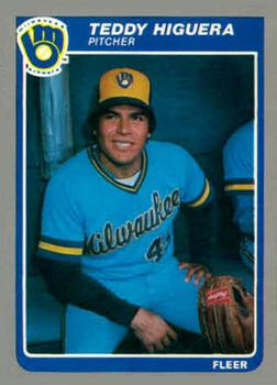 #U-54 Teddy Higuera - Milwaukee Brewers - 1985 Fleer Update Baseball