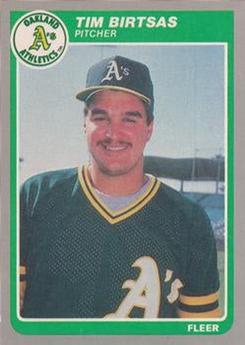 #U-6 Tim Birtsas - Oakland Athletics - 1985 Fleer Update Baseball