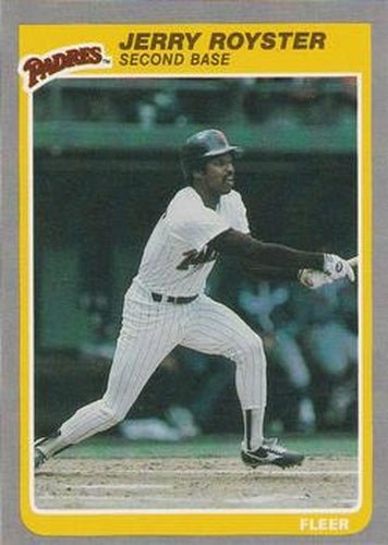 #U-90 Jerry Royster - San Diego Padres - 1985 Fleer Update Baseball