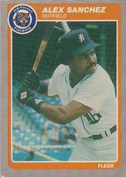 #U-98 Alejandro Sanchez - Detroit Tigers - 1985 Fleer Update Baseball