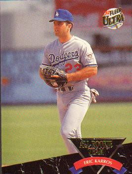 #1 Eric Karros - Los Angeles Dodgers - 1992 Ultra Baseball - All-Rookie Team