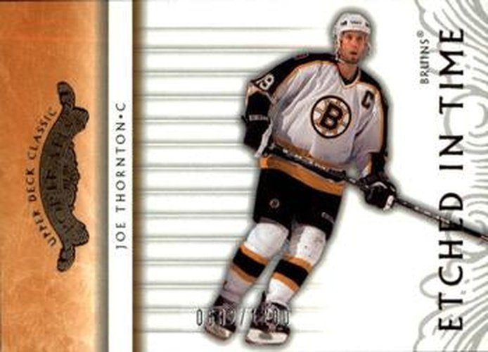 #102 Joe Thornton - Boston Bruins - 2003-04 Upper Deck Classic Portraits Hockey
