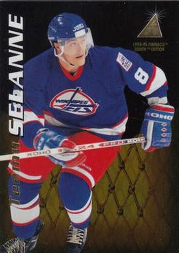 #102 Teemu Selanne - Winnipeg Jets - 1995-96 Zenith Hockey