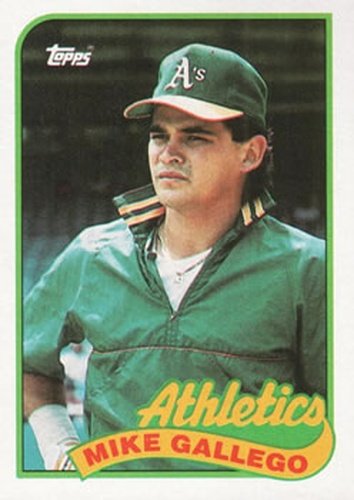#102 Mike Gallego - Oakland Athletics - 1989 Topps Baseball