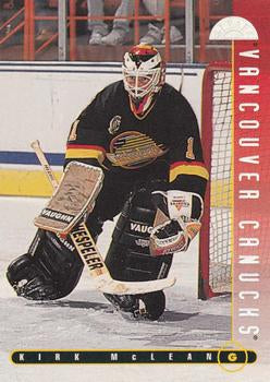 #102 Kirk McLean - Vancouver Canucks - 1995-96 Leaf Hockey
