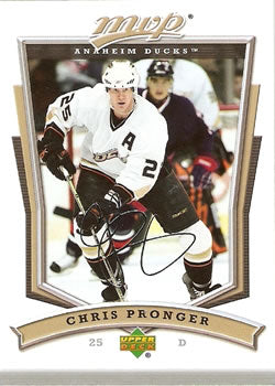 #102 Chris Pronger - Anaheim Ducks - 2007-08 Upper Deck MVP Hockey