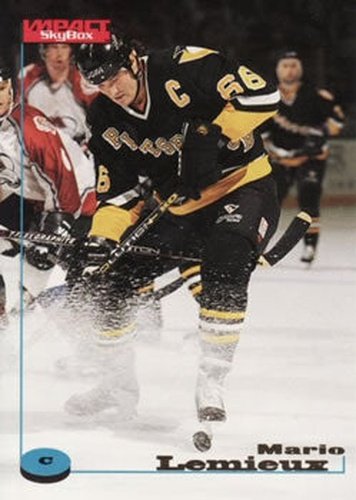 #102 Mario Lemieux - Pittsburgh Penguins - 1996-97 SkyBox Impact Hockey