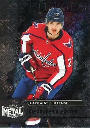 #102 Alexander Alexeyev - Washington Capitals - 2020-21 Skybox Metal Universe Hockey