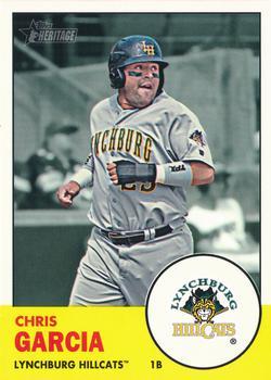#102 Chris Garcia - Lynchburg Hillcats - 2012 Topps Heritage Minor League Baseball